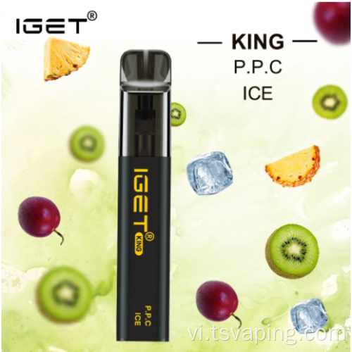 Vape dùng một lần 2600 puffs iget king australia nóng